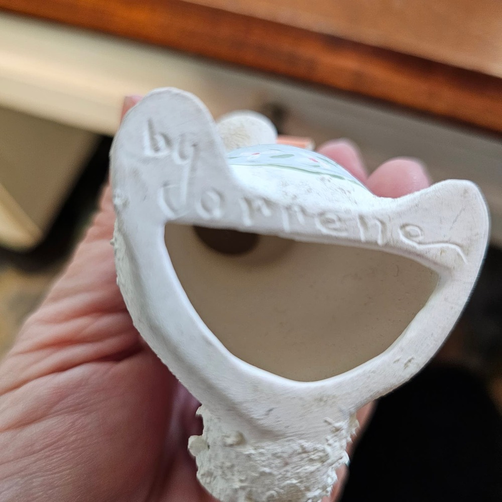 Vintage Set of 3 Hand Painted Ceramic Bunny Rabbit Family Figurines - Easter - Picture 9 of 10